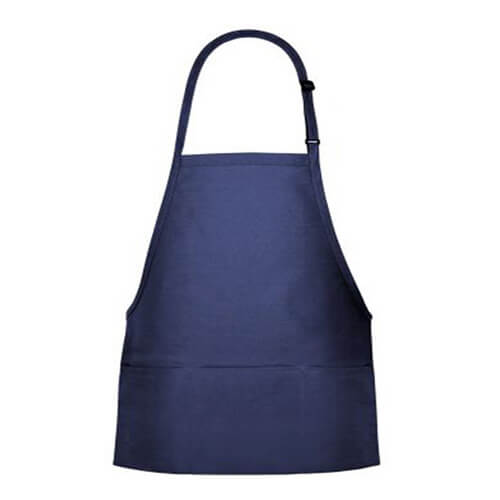 Plain Navy Blue Bib Aprons