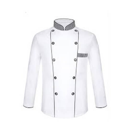 White Cotton Chef Coat