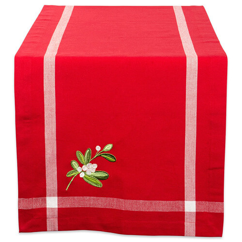 Custom Red Table Runner
