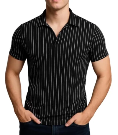black-striped-collar-polo-t-shirt
