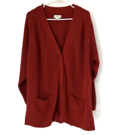 button-down-ribbed-cardigan