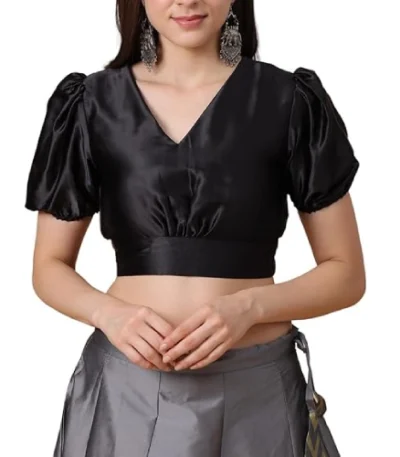 satin-puff-sleeve-blouse