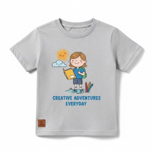 Boys & Girls Daily Wear Cotton T-Shirt