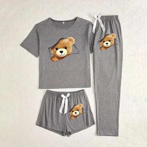 Print Pattern Womens Pajama Set